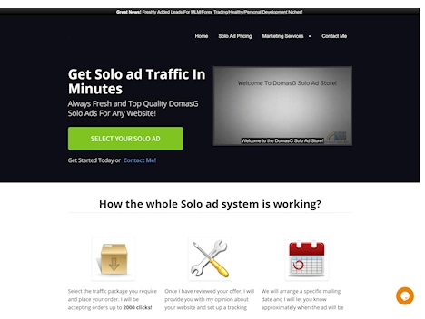 Featured Solo Ads Seller: DomasG Solo Ad Store