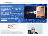 Screenshot of Solo Ad Seller's Website'