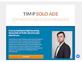 Screenshot of Solo Ad Seller's Website'